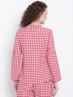 tie front gingham checkered western wear set - 16593170 - Standard Image - 3