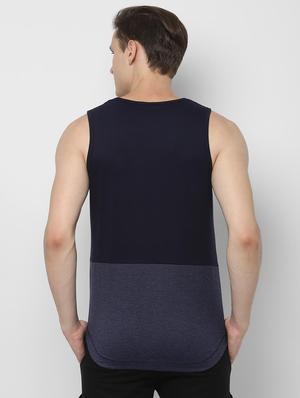 navy blue color block vest - 16593413 - Standard Image - 3
