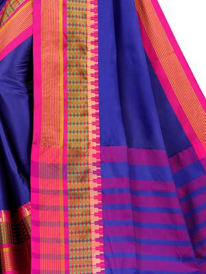 bordered kanjivaram saree with blouse - 16593647 - Standard Image - 3