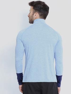 blue solid raglan t-shirt - 16595135 - Standard Image - 3