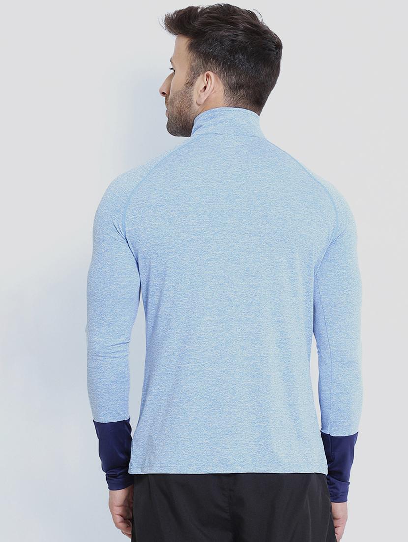 blue solid raglan t-shirt - 16595135 - Zoom Image - 3