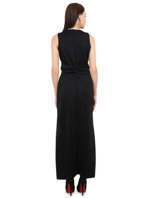 v neck color block maxi dress - 16595400 - Standard Image - 3