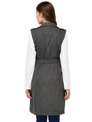 tie front double breasted coat - 16596001 - Standard Image - 3