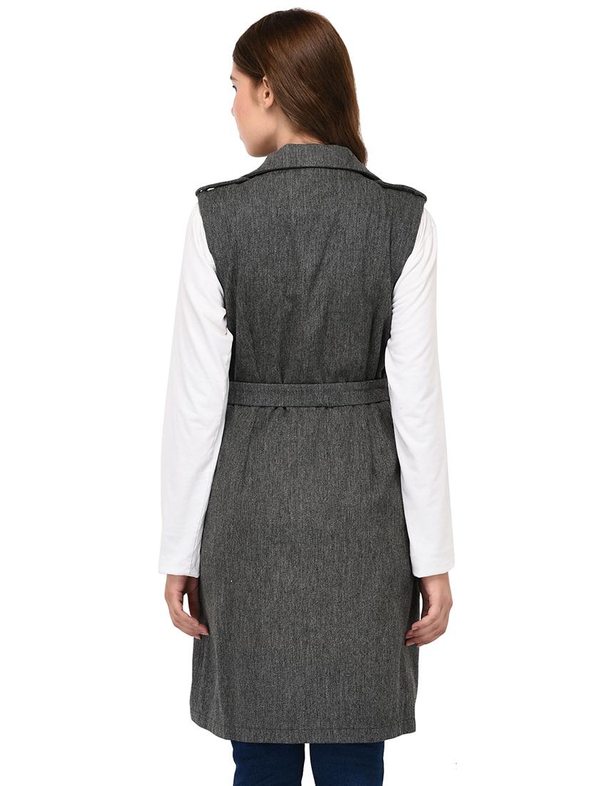tie front double breasted coat - 16596001 - Zoom Image - 3