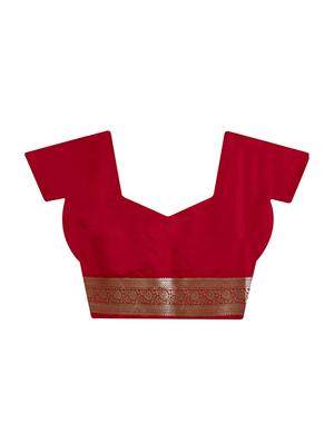 floral banarasi saree with blouse - 16596486 - Standard Image - 3