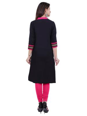 printed straight kurta - 16596558 - Standard Image - 3