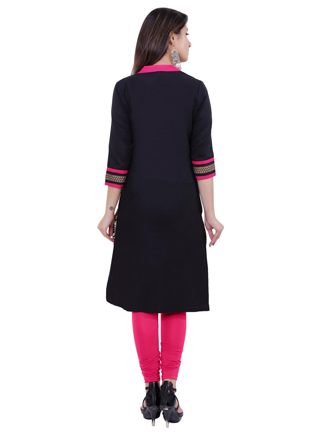 printed straight kurta - 16596558 - Zoom Image - 3