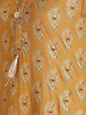 ethnic motif straight kurta - 16598553 - Standard Image - 6