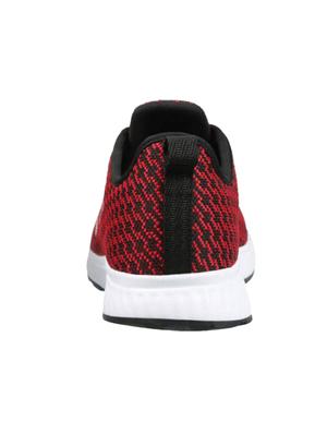 red fabric lace up sport shoe - 16599261 - Standard Image - 3