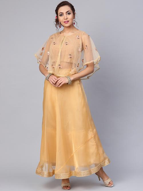 organza embroidered lehenga choli set - 16599596 - Standard Image - 1