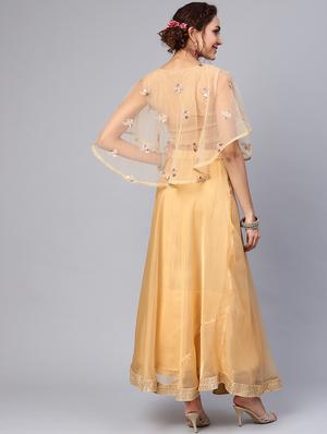 organza embroidered lehenga choli set - 16599596 - Standard Image - 3