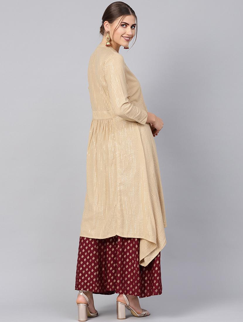 pastel asymmetric kurta - 16599640 - Zoom Image - 3