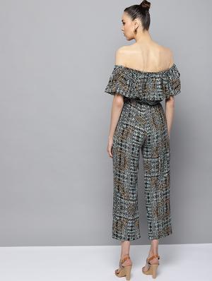 off shoulder ruffled jumpsuit - 16600050 - Standard Image - 3