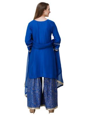 mirror work kurta sharara set - 16600780 - Standard Image - 3