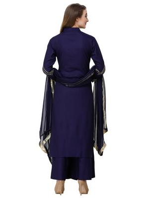 gota work kurta palazzo set - 16600783 - Standard Image - 3
