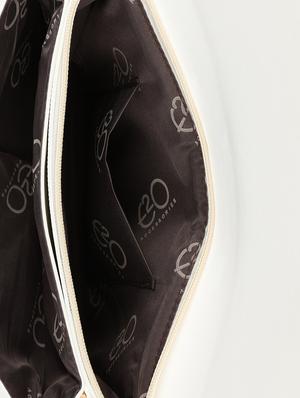 white leatherette (pu) regular clutch - 16600935 - Standard Image - 3