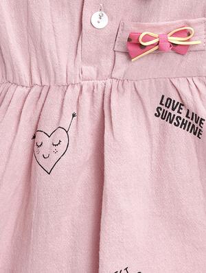pink cotton frock - 16601521 - Standard Image - 3