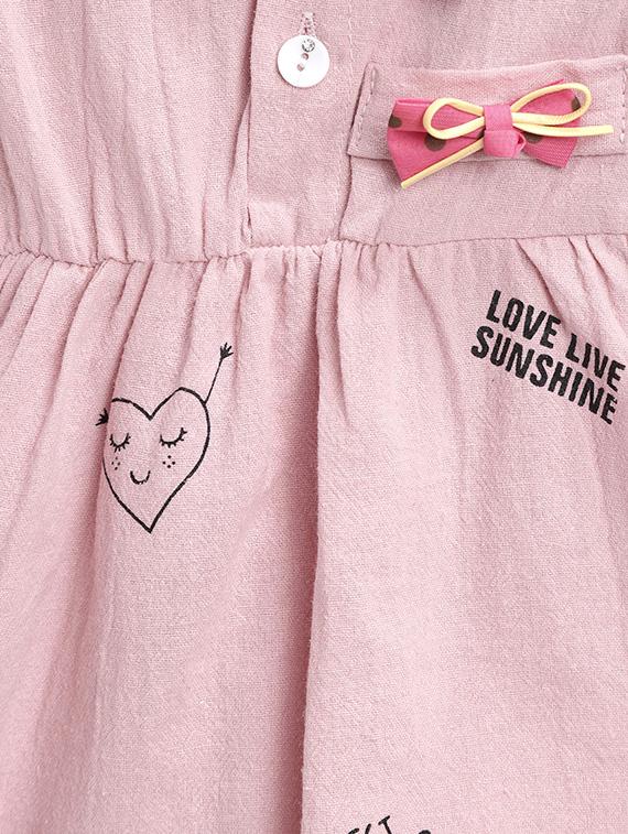 pink cotton frock - 16601521 - Zoom Image - 3