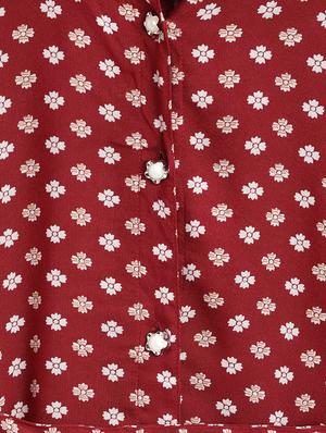red cotton frock - 16601527 - Standard Image - 3