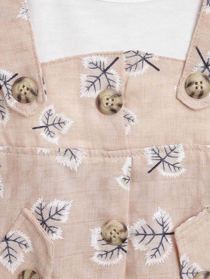 beige cotton frock - 16601548 - Zoom Image - 3