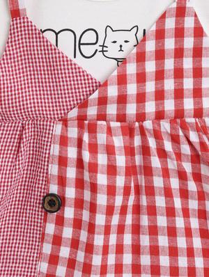 red cotton frock - 16601566 - Standard Image - 3