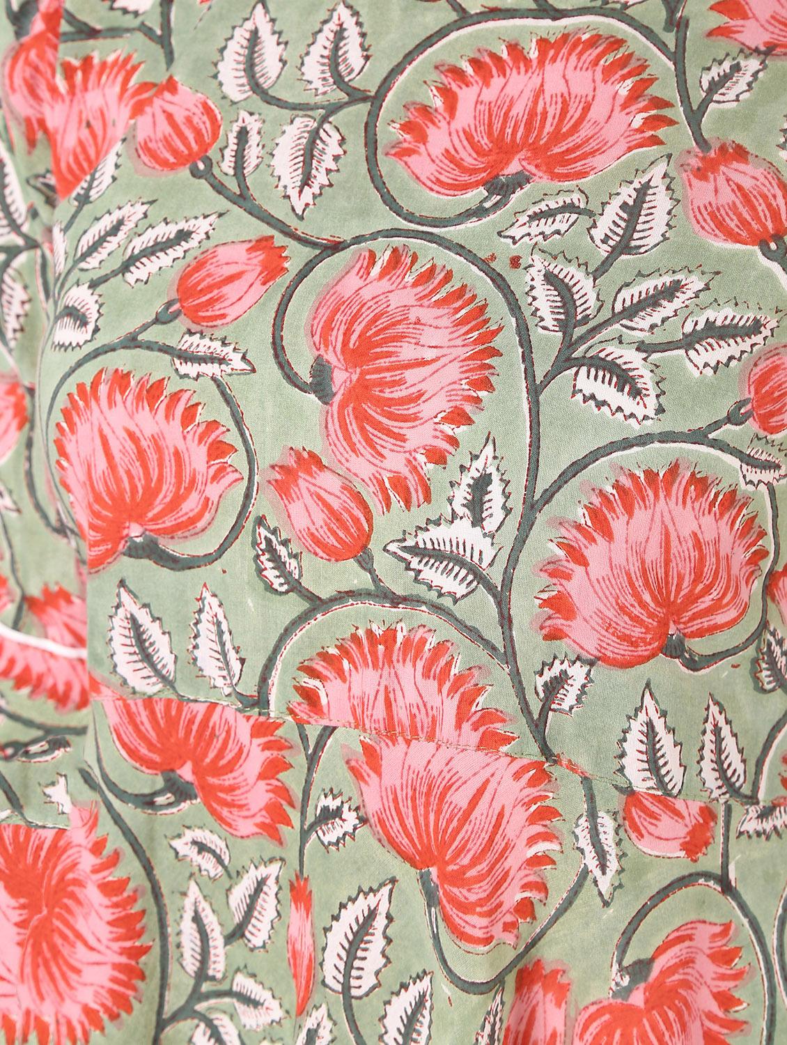 floral flared kurta - 16601596 - Zoom Image - 6