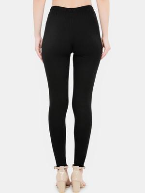 solid lycra legging - 16601809 - Standard Image - 3