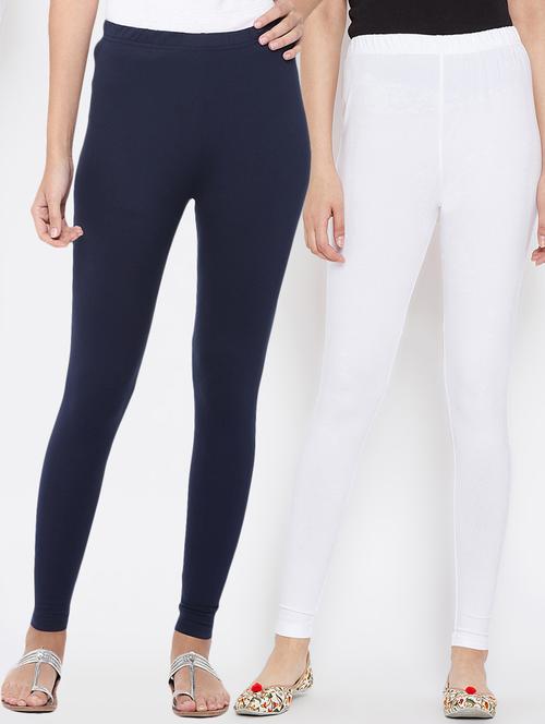 solid lycra legging - 16601810 - Standard Image - 1