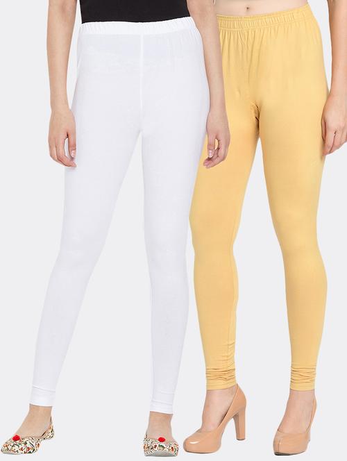 solid lycra leggings - 16601812 - Standard Image - 1
