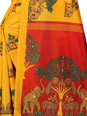 conversational mysore silk saree with blouse - 16601976 - Standard Image - 3