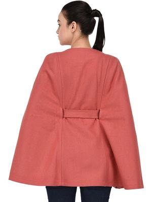 button detail tie knot cape - 16603773 - Standard Image - 3