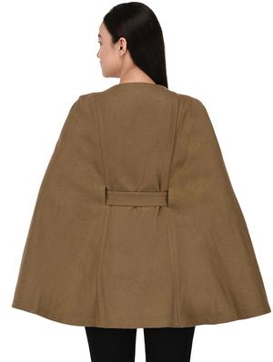 button detail tie knot cape - 16603774 - Standard Image - 3