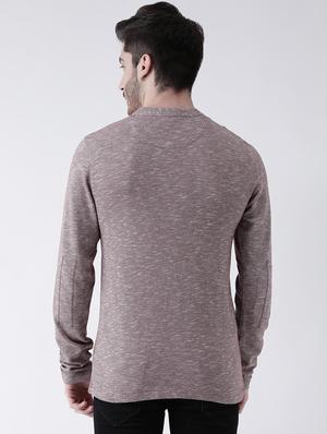 maroon self design t-shirt - 16604035 - Standard Image - 3