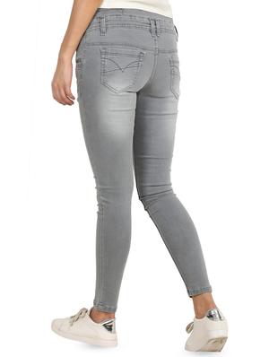 high rise button detail jean - 16604154 - Standard Image - 3
