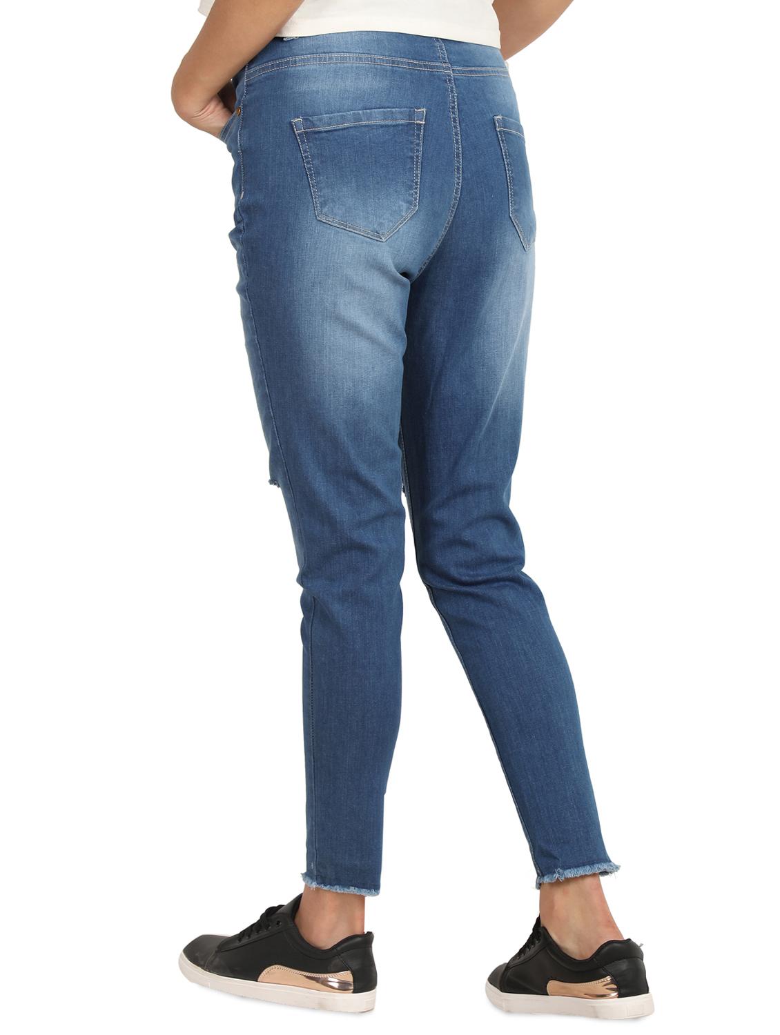 high rise stone washed jeans - 16604166 - Zoom Image - 3