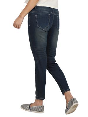 high rise distressed jeans - 16604173 - Standard Image - 3