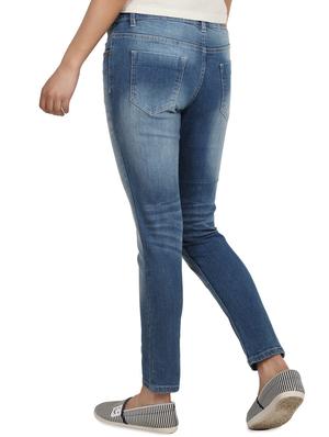 high rise distressed jeans - 16604174 - Standard Image - 3