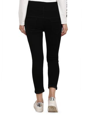 high rise button detail jeans - 16604175 - Standard Image - 3