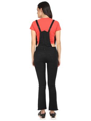 scoop neck solid dungaree jumpsuit - 16604283 - Standard Image - 3