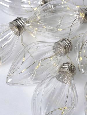 led copper wire conical bulb shape decorative string light- 8 bulb - 16604321 - Standard Image - 3