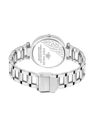 eddy hager round dial analog watch-(eh-416-wh) - 16604638 - Standard Image - 3