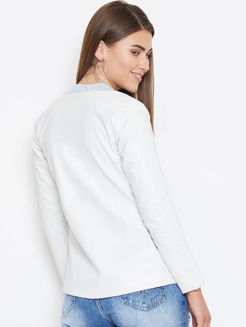 zipper detail long sleeved jacket - 16604900 - Zoom Image - 3