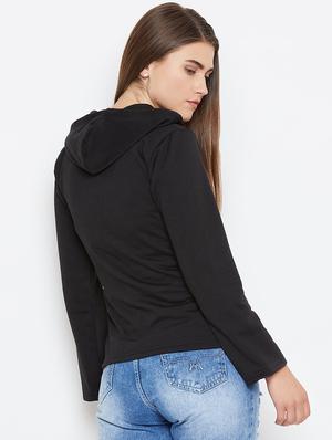 sequins pocket patch hooded jacket - 16605023 - Standard Image - 3