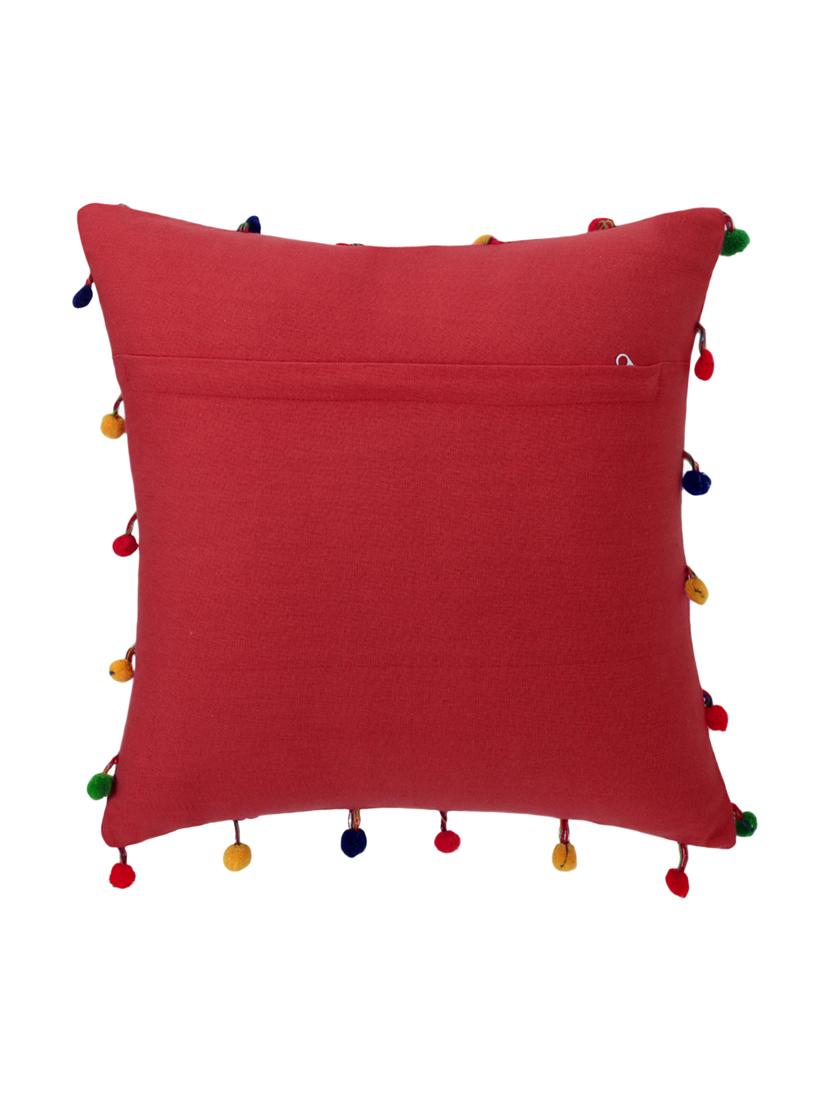 cotton multi lace cushion cover (pack of 2 pcs) - 16605929 - Zoom Image - 3