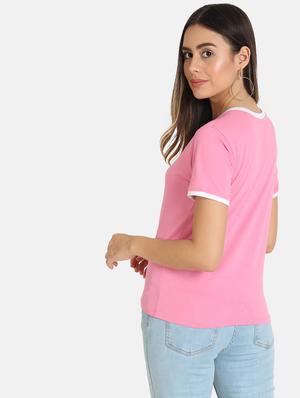 round neck solid tee - 16606075 - Standard Image - 3