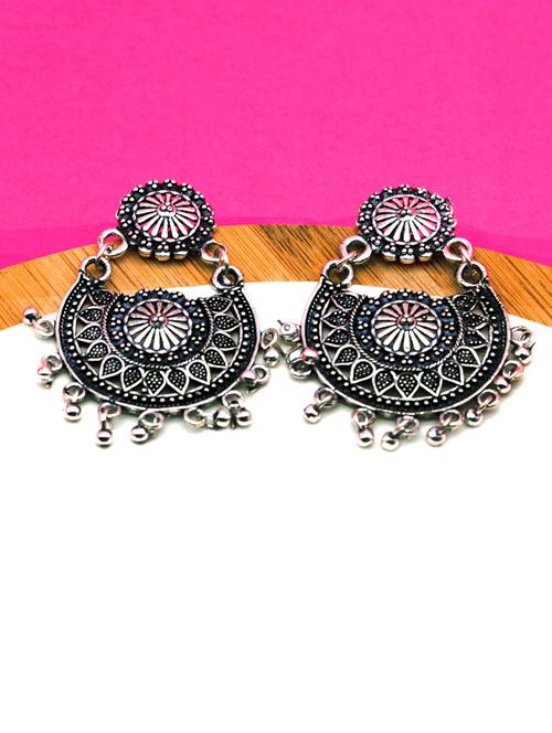 silver plated drop earring - 16607360 - Standard Image - 1