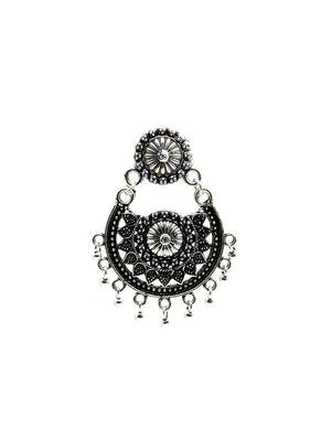 silver plated drop earring - 16607360 - Standard Image - 3