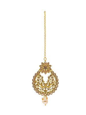 gold plated drop earring - 16607436 - Standard Image - 3