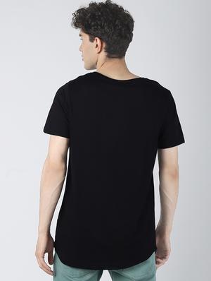 black solid t-shirt - 16608360 - Standard Image - 3