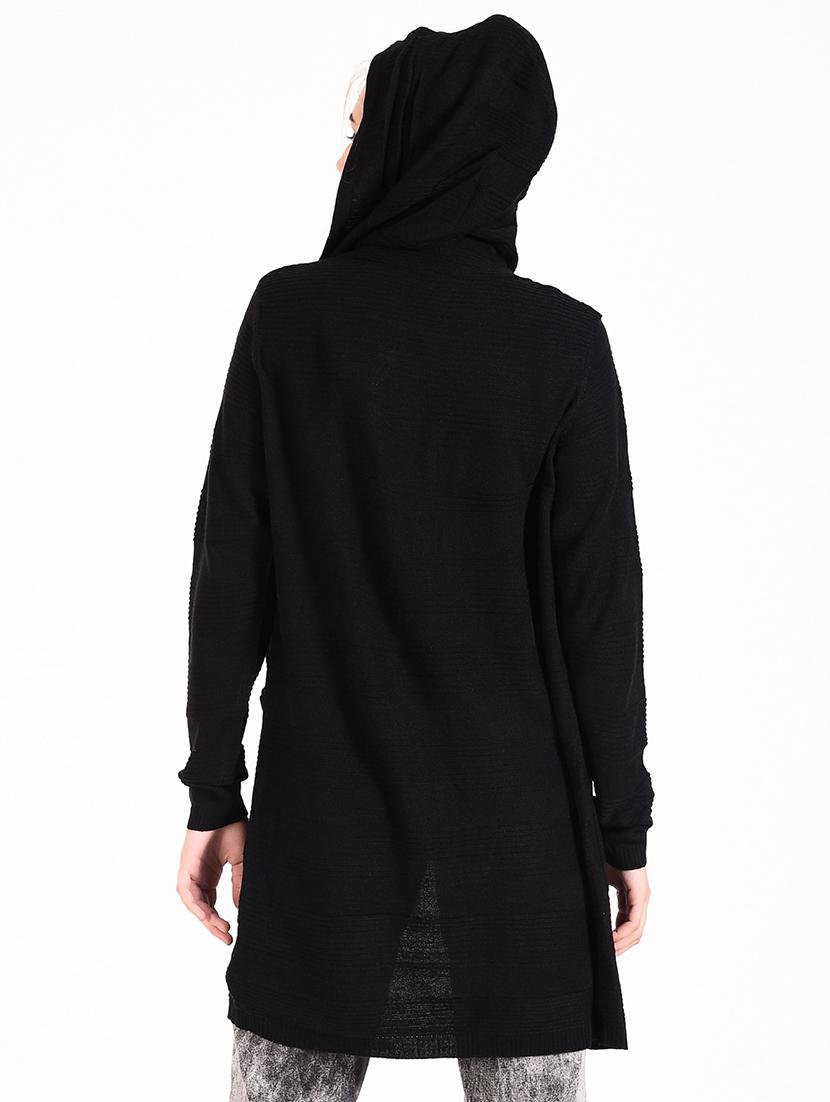 hooded neck pocket patch cardigan - 16608694 - Zoom Image - 3